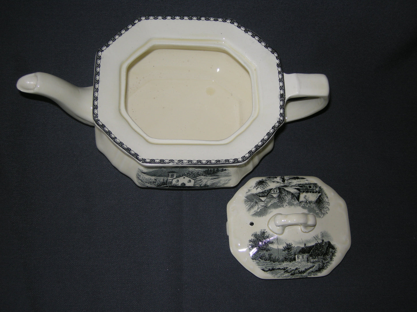 Societe Ceramique Landschap theepot