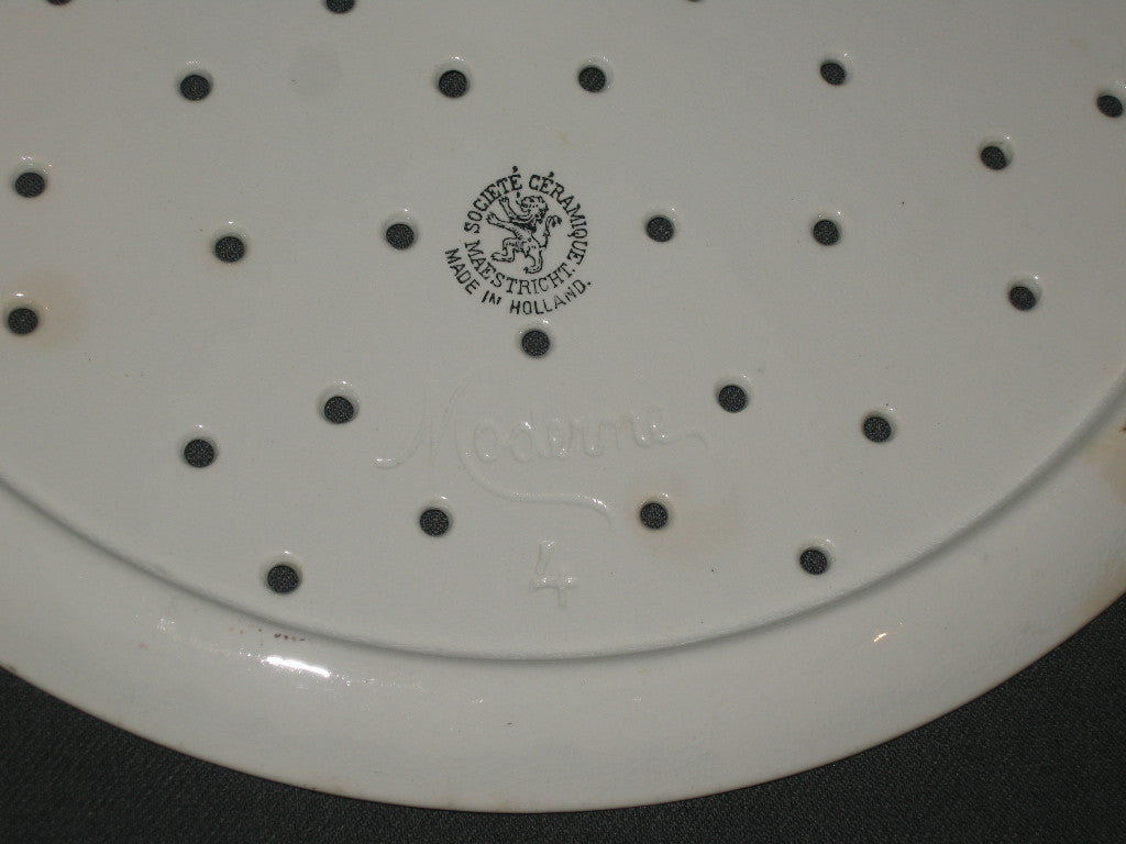 Societe Ceramique decor 2890 ronde schaal met treef