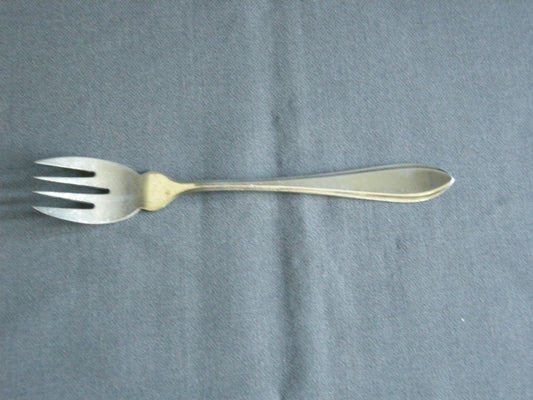 Gero verzilverd model 618 puntfilet visvork met logo KLM
