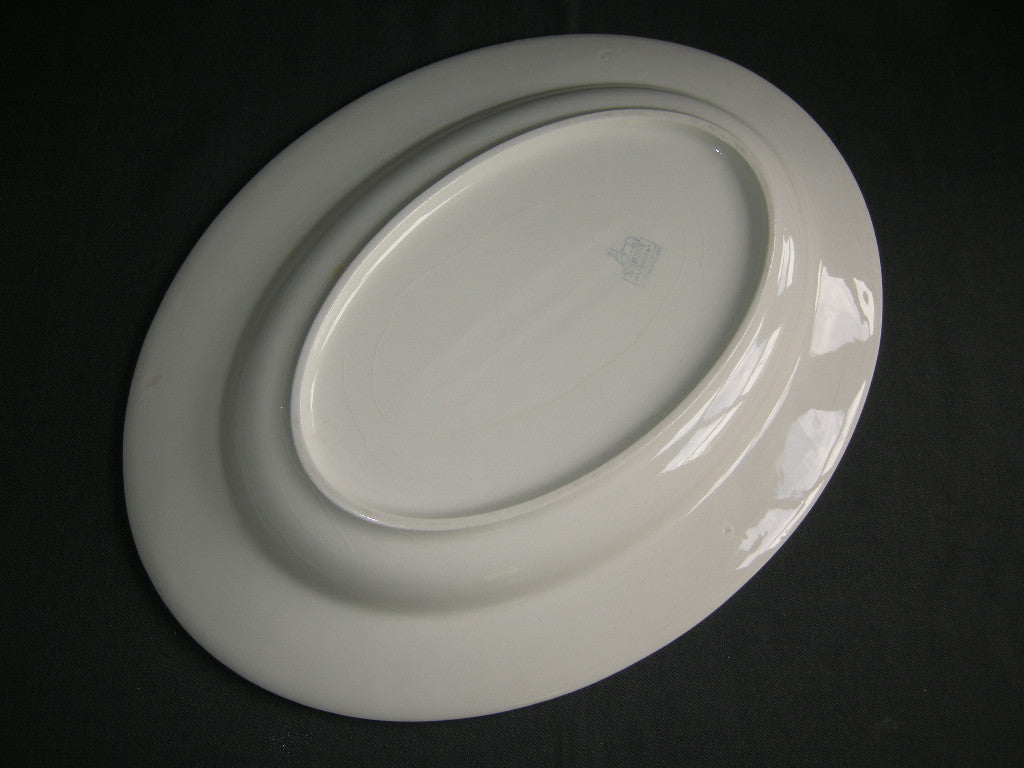 Petrus Regout bloem 005 vleesschaal 34,5 x 25,5 cm.