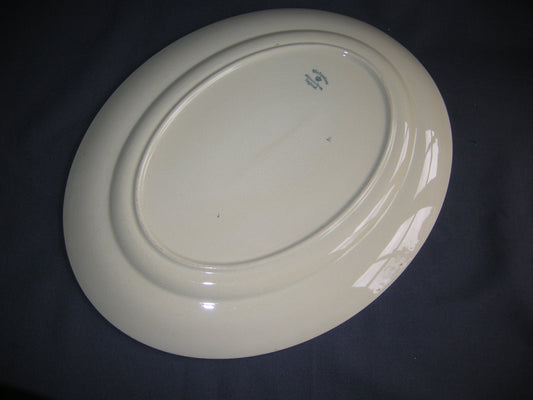 Johnson Bro's Victorian 765224 roomwit pastelgroen zilver vleesschaal 35,5 cm.