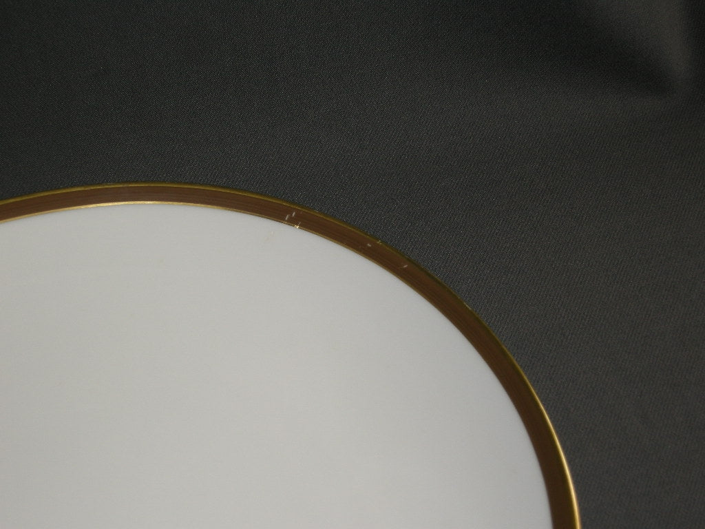 Thomas Medaillon bruin - goudkleurige decorrand vleesschaal 38,5 cm.