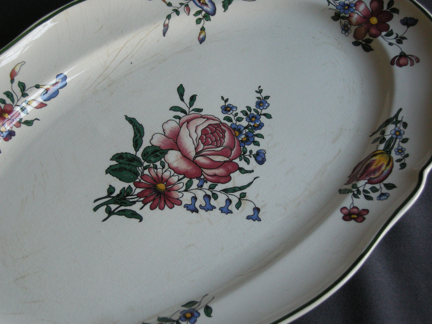 Villeroy & Boch Alt Strassburg oud stempel vleesschaal 45,5 x 30 cm.