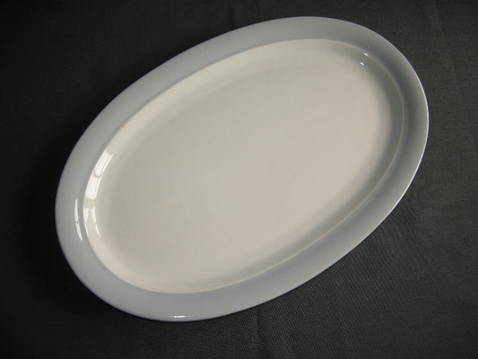 Huizen pastel grijs vleesschaal