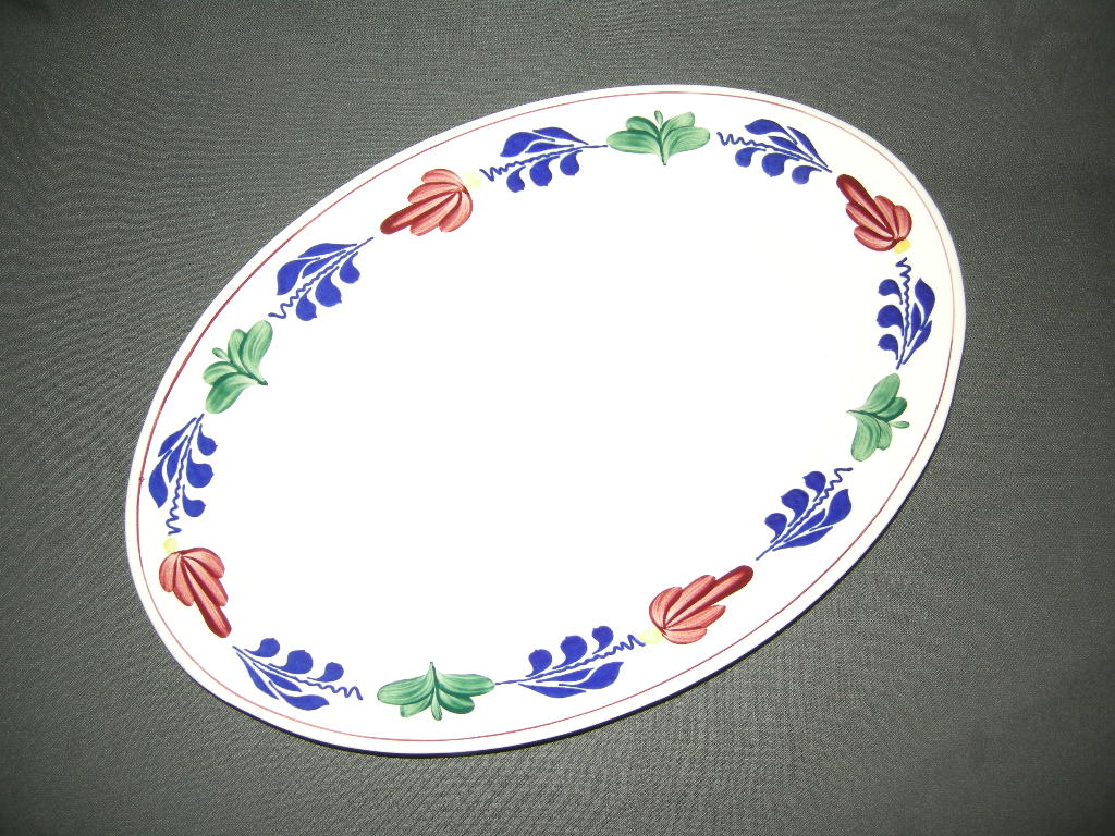 Boch Boerenbont vleesschaal 35 x 24 cm