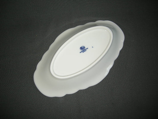 Hütschenreuther Blau Zwiebelmuster vleesschaaltje 24,5 cm.