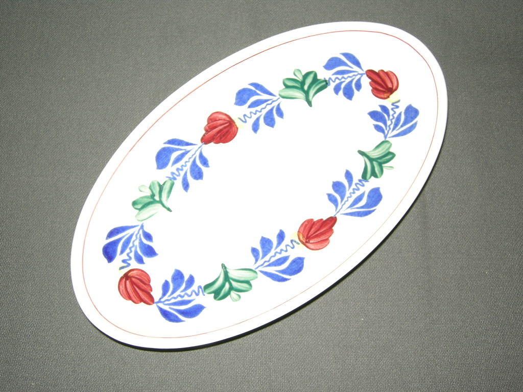 Boch Boerenbont vleesschaaltje afm. 24 x 13,5 cm