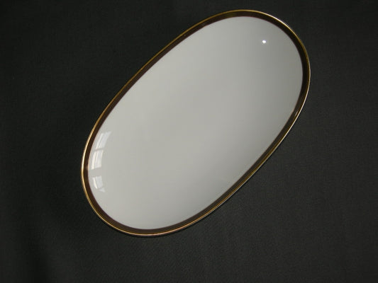 Thomas Medaillon bruin - goudkleurige decorrand vleesschaaltje