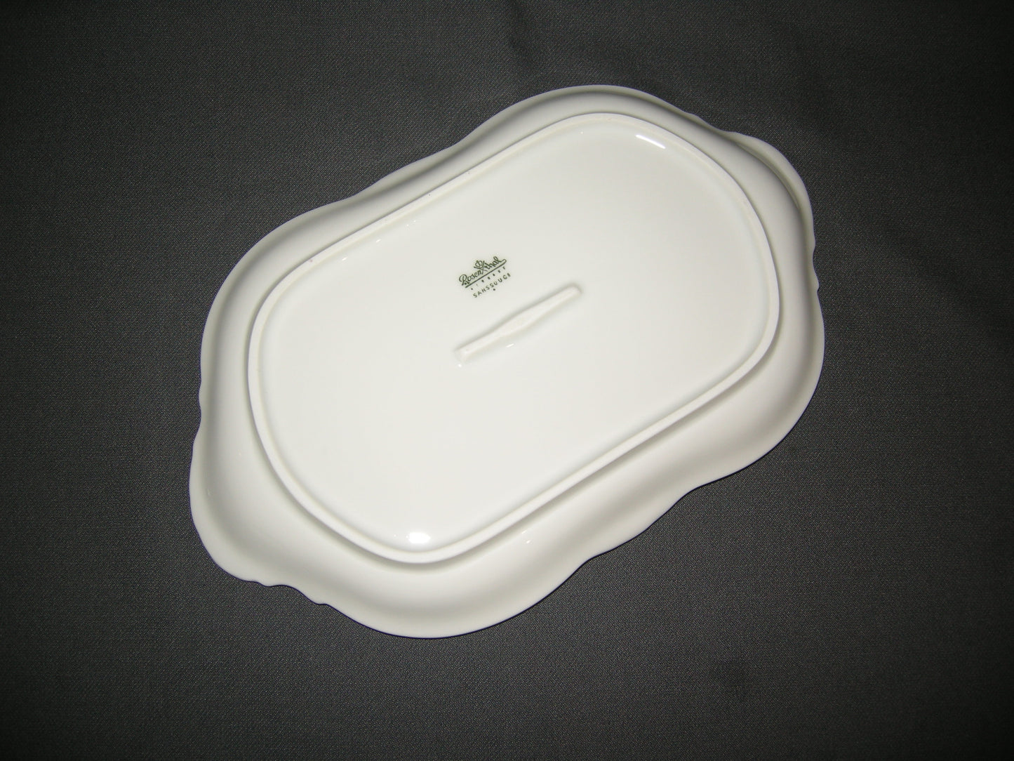Rosenthal Sanssouci spierwit rose pioenroos met goudkleurig randje vleesschaaltje