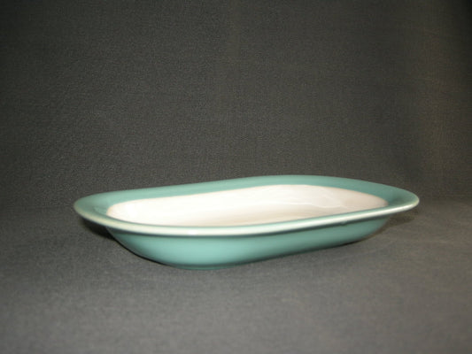 Huizen pastel aqua vleesschaaltje