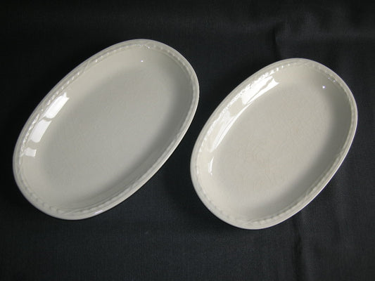 Royal Creamware Recamier vleesschaaltjes