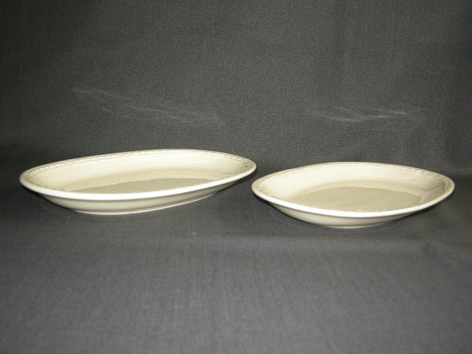 Royal Creamware Recamier vleesschaaltjes