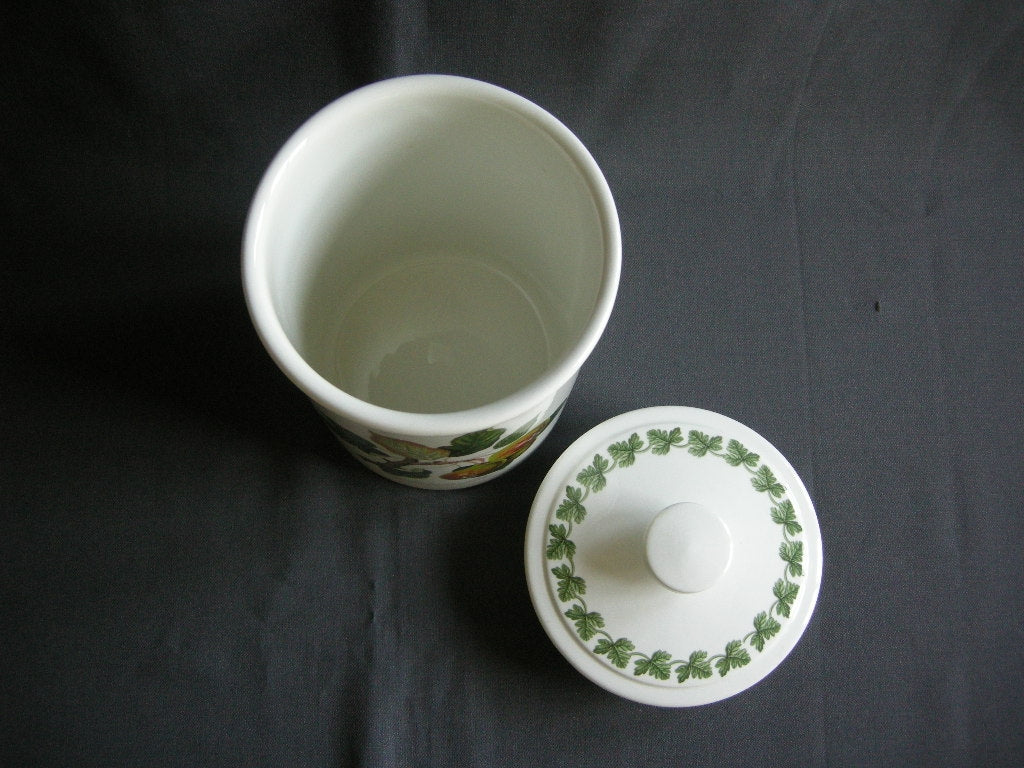 Portmeirion Pomona voorraadpot aardewerk met deksel O14 cm.