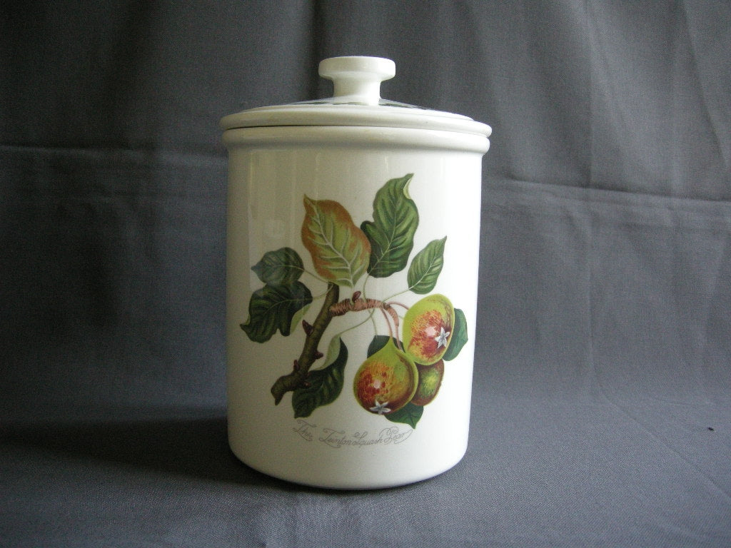 Portmeirion Pomona voorraadpot aardewerk met deksel O14 cm.