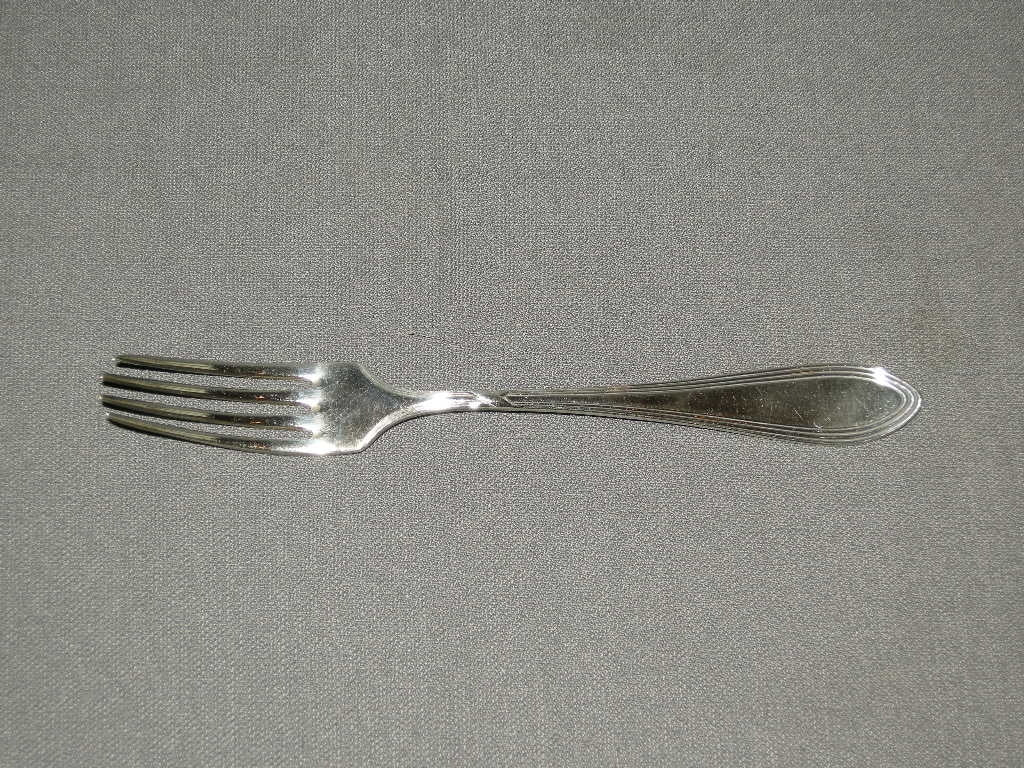 Wellner verzilverd vork lengte 18,5 cm.