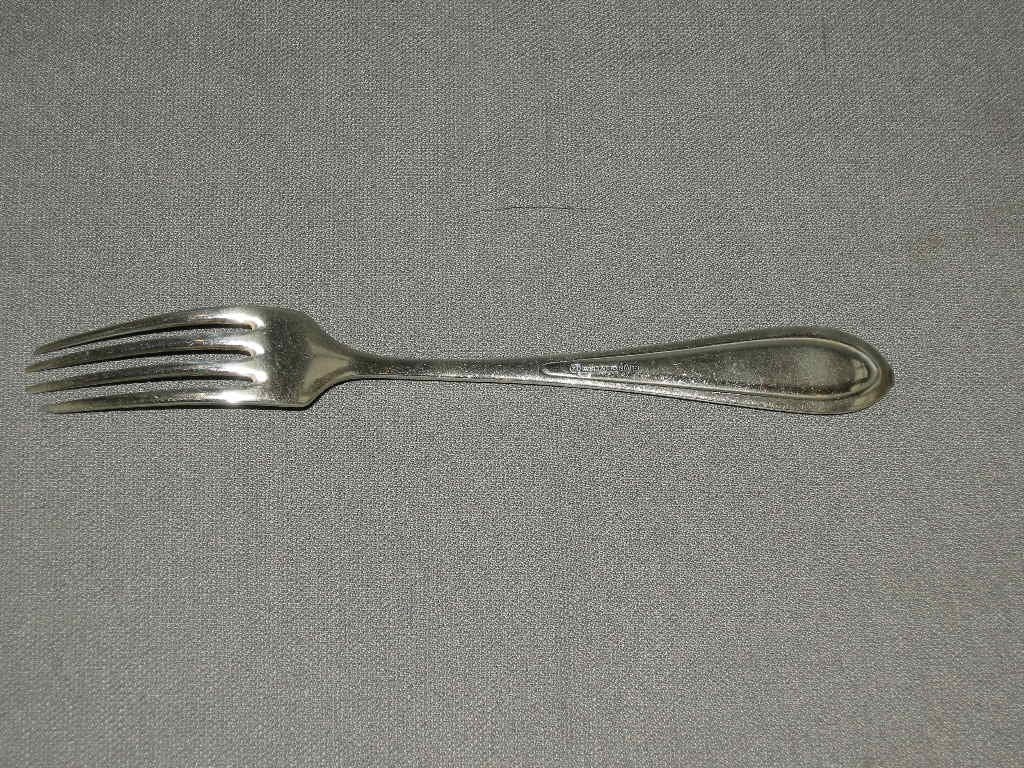 Wellner verzilverd vork lengte 18,5 cm.