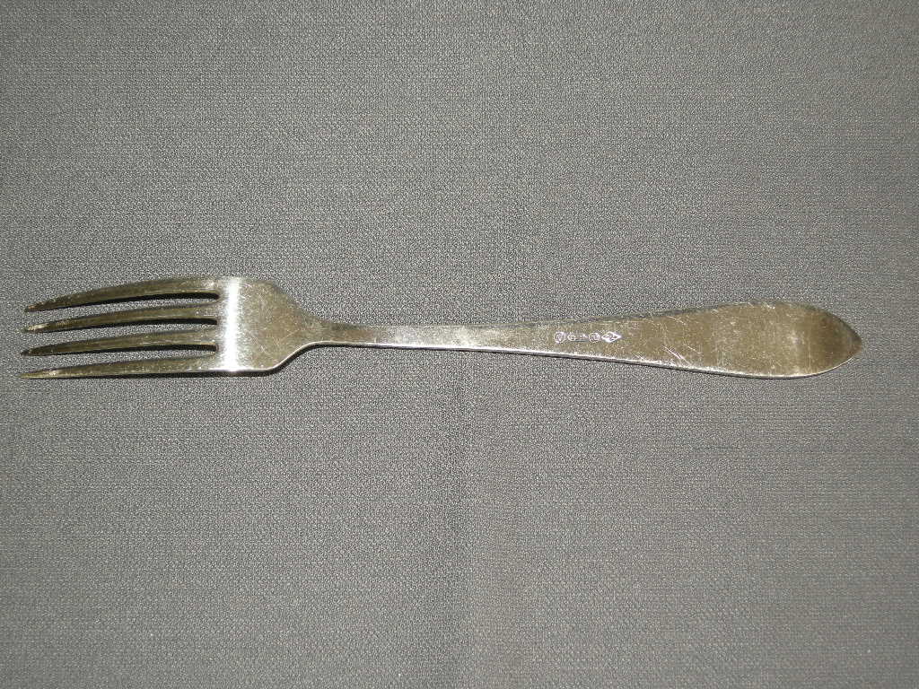 Gero verzilverd model 618 puntfilet vork 20,5 cm.
