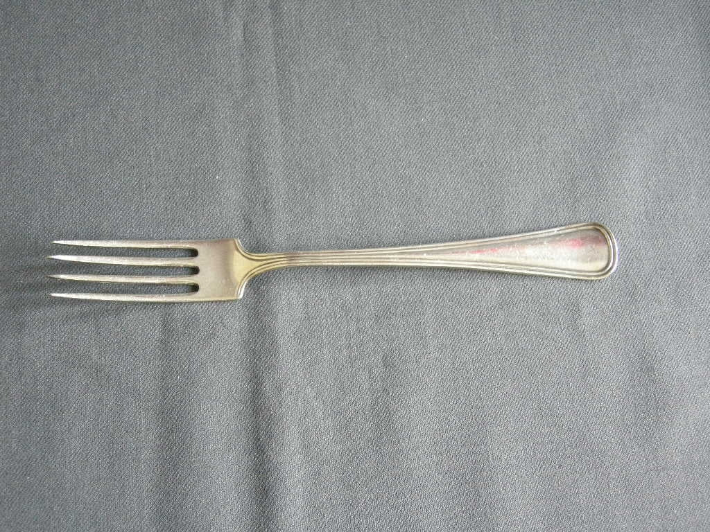 Gero verzilverd model 420 rondfilet vork 20,7 cm.