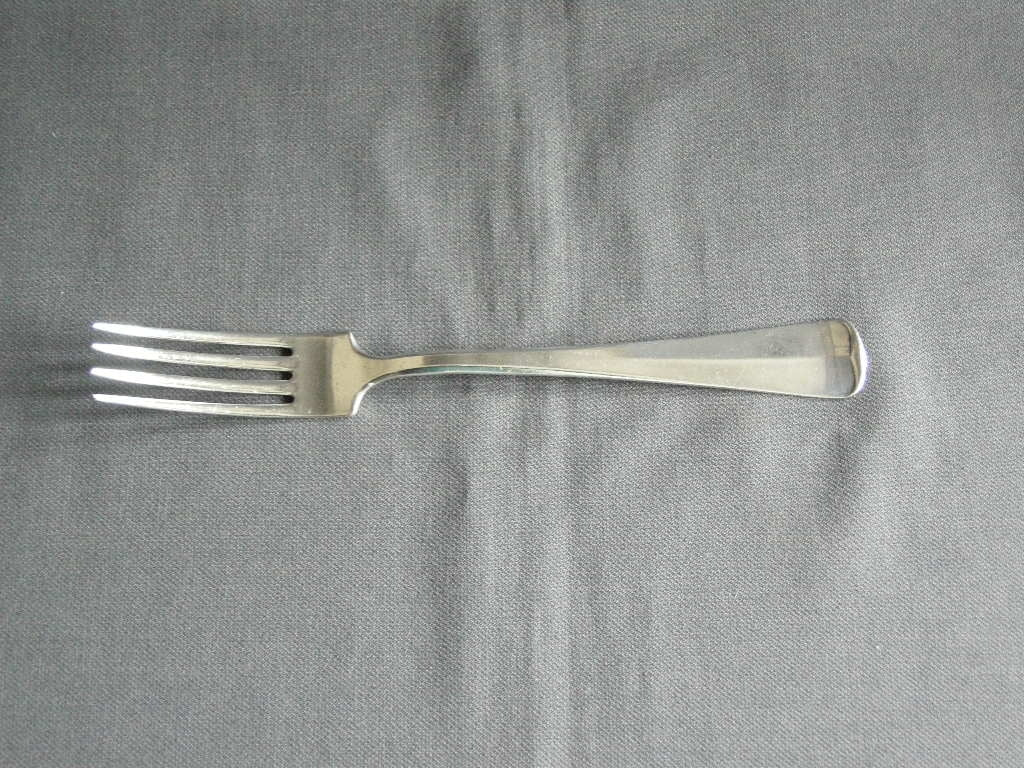 Gero verzilverd model 20 Haags Lofje vork 21 cm.