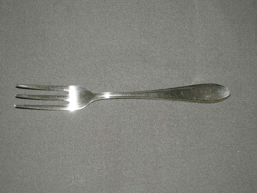 Gero verzilverd model 618 puntfilet vork 17,3 cm. 3-tand
