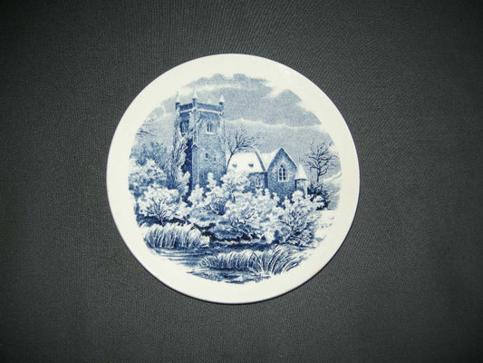Ceramique Maestricht Delfts blauw 002. wandplaat 7 Landschap