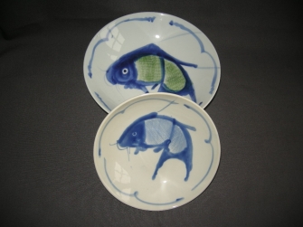 Chinees met decor Koikarper