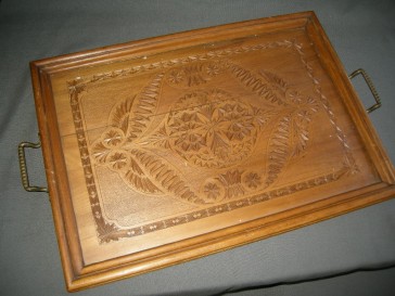 dienbladen 001. houtsnijwerk
