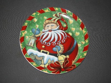 diverse Kerst 001 b. bord, doorsnee 20,5 cm.