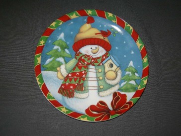diverse Kerst 001 c. bord, doorsnee 20,5 cm.