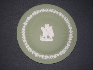 Wedgwood Jasperware groen 003. bord