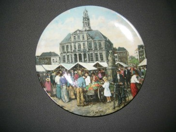 MOSA wandborden De marktpleinen van Holland 003. De Markt van Maastricht