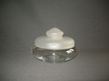 gebruikt glas - kristal dekselschalen 003. Leerdam bonbonschaaltje