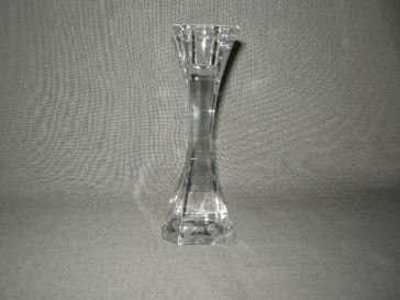 Gebruikt glas - kristal kandelaars + theelichthouders 004. Villeroy & Boch, hoogte 16 cm.
