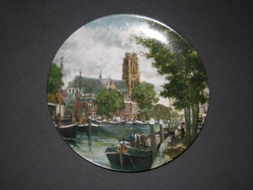 MOSA wandborden Grachten van Holland 005. Het Dordrechtse Havenkwartier