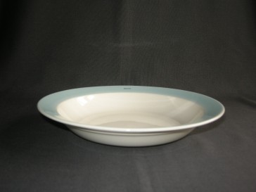 Petrus Regout / Royal Sphinx pastel blauw 005. soepbord "Royco"