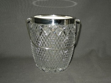 Gebruikt glas - kristal ijsemmertjes 005. Ananasslijpsel