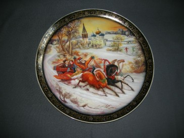 diverse Kerst 008. bord "Winter Sleigh Ride"