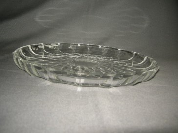 Gebruikt glas - kristal presenteerschalen 011. zware presenteerschaal