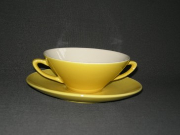Villeroy & Boch fel geel 011. soepkop & schotel
