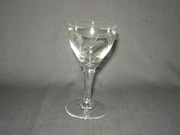 gebruikt glas / kristal glazen 012 c. 2 glaasjes O5,7 cm.