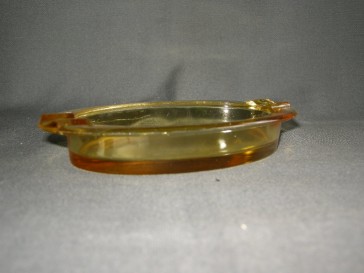 gebruikt glas - kristal geel 013. asbak