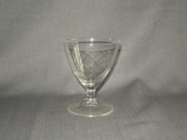 gebruikt glas / kristal glazen 014 a. 7 witte wijnglazen
