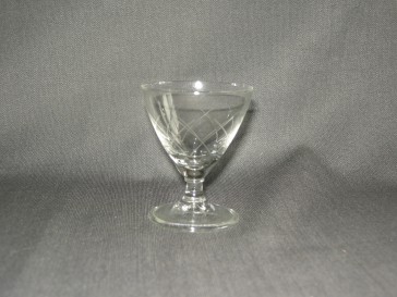 gebruikt glas / kristal glazen 014 d2. 5 borrelglaasjes