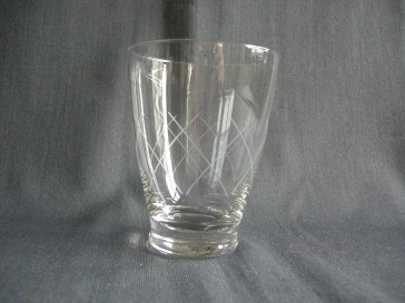 gebruikt glas / kristal glazen 014 f2. 3 waterglazen