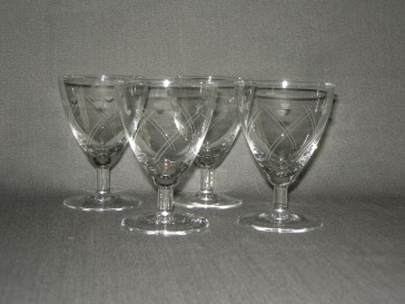 gebruikt glas / kristal glazen 022 a. 4 glazen