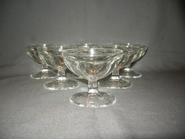 gebruikt glas / kristal glazen 023 a. 6 coupes