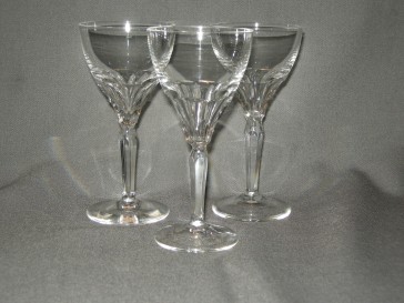 gebruikt glas / kristal glazen 025 c. 3 glazen