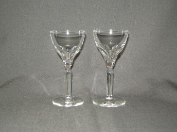 gebruikt glas / kristal glazen 025 d. 2 borrelglazen