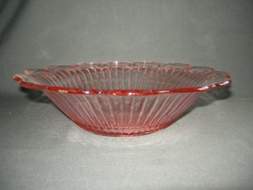 Gebruikt glas - kristal rose 089. schulpschaal