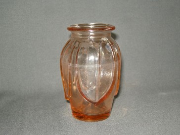 Gebruikt glas - kristal rose 107. vaasje